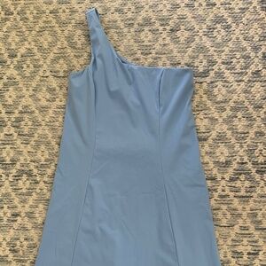 Outdoor Voices One Shoulder Dress (Size Small) Periwinkle Blue